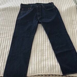 Levi's Premium 501 in Dark Indigo 34x32 (actual 34x30 see measurements)